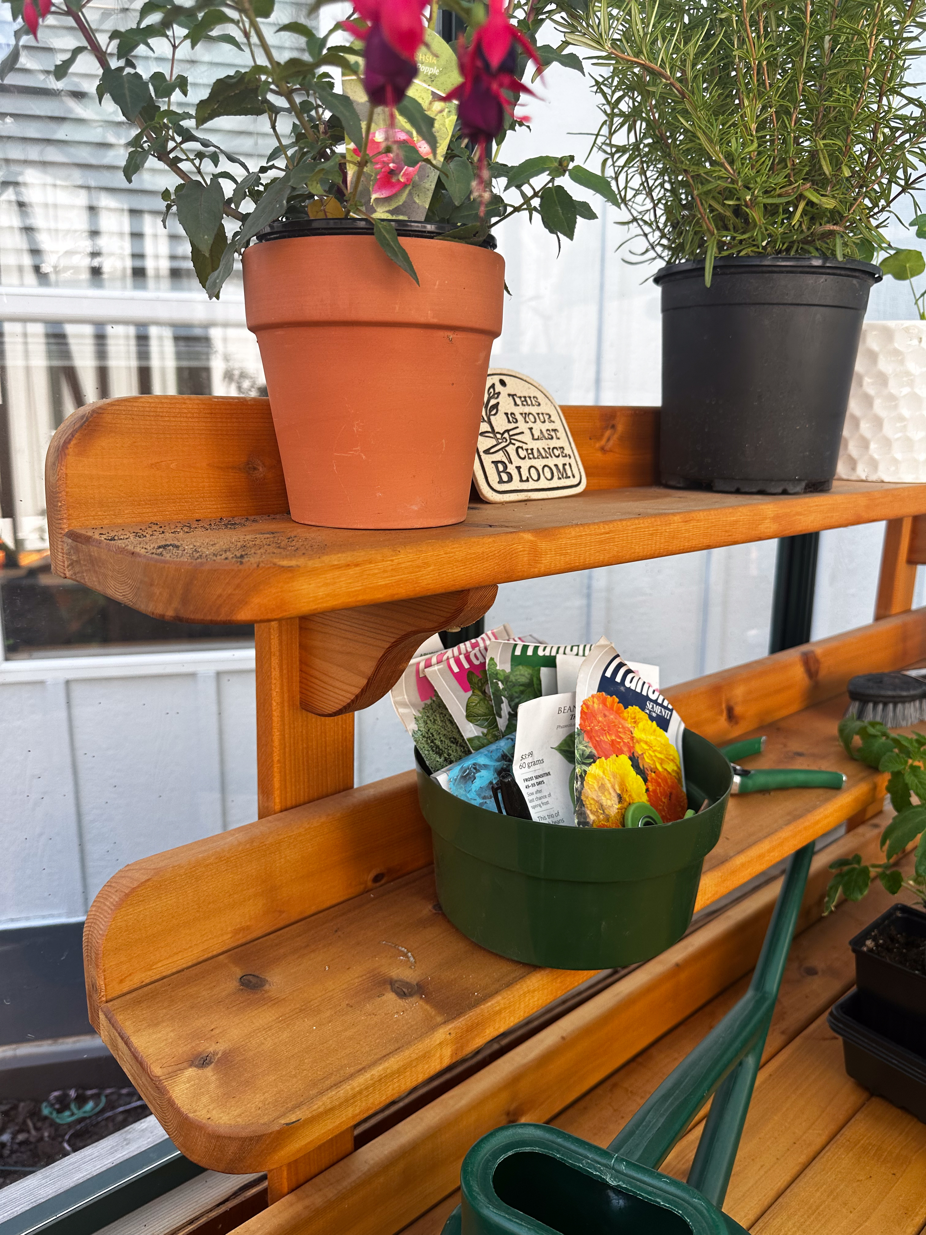 Charley's Cedar Potting Bench Shelf Kit